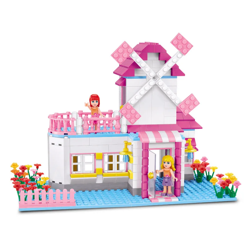 

Small Particles Assembled 400 PCs Girl'S Building Blocks Creative Variety Mode DIY Children'S Educational Large Building Blocks