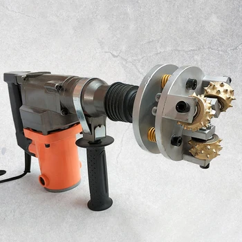 Price 800W Hand-held Electric Hammer Chisel Electric Chiseling Machine Concrete Pavement Bridge Tunnel Wall Facing Alloy Hammerhead