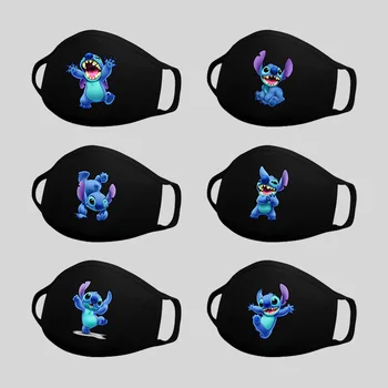 

Stitch Mask Hate Ghost Little Monster Cotton Washable Dustproof Anti-fog Protection Breathable Adult Cartoon Printing