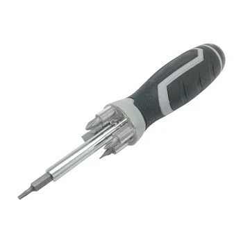 

7 in 1 Multifunction Screwdriver Flat Phillips Torx Screwdriver Pick Up Tool LED Light Not included Batteries