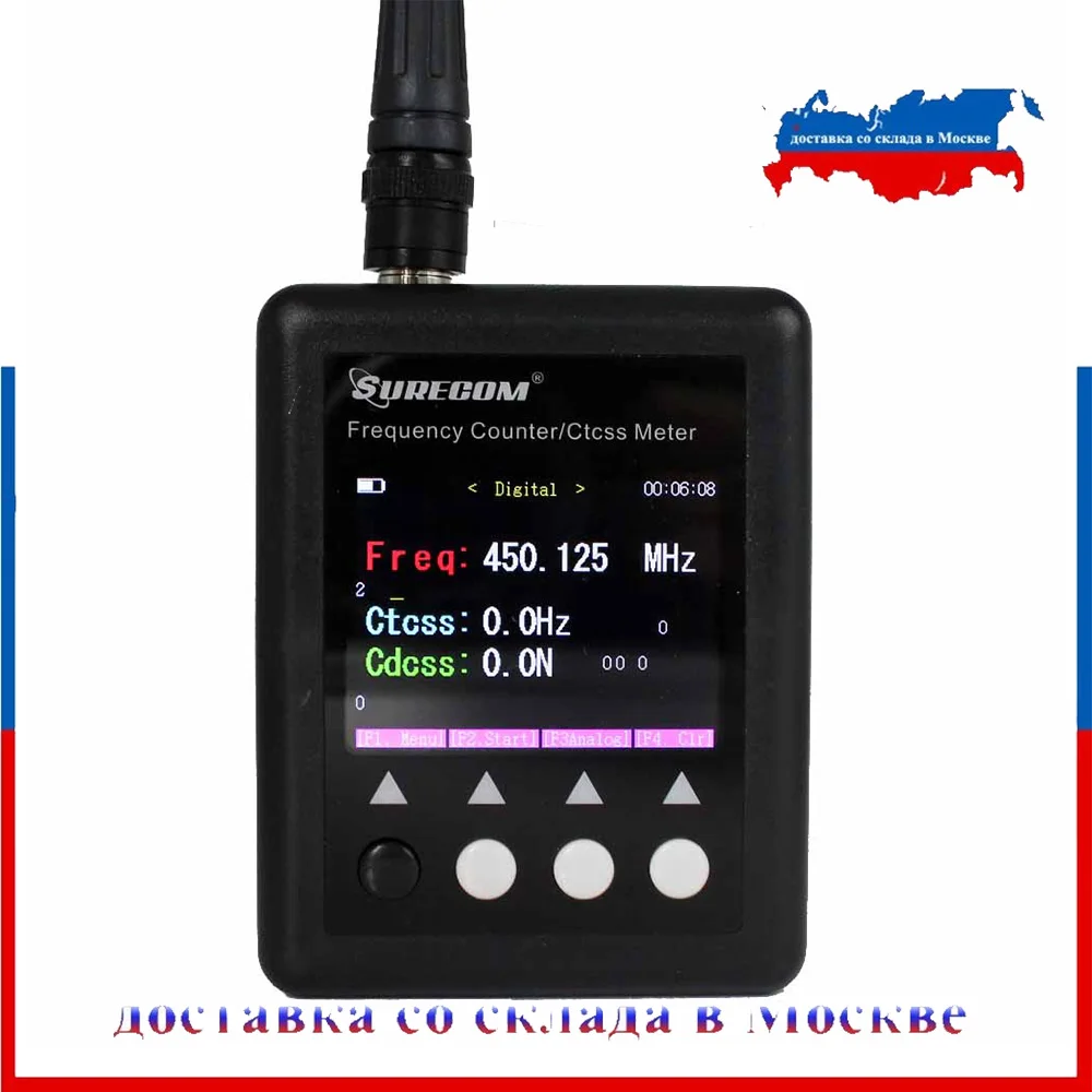 Счетчик частоты SURECOM SF 401 плюс счетчик 27Mhz 3000Mhz радио Портативный с декодером