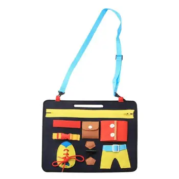 

Early Education Montessori Toy Simplicity Portable Safety Infant Clothing Learning Button Board Toys Intelligence Development