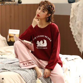 

Pajama Sets Women Student Pink Kawaii Daily Soft High Quality All-match Casual Girls Chic Fashion Harajuku Comfortable Sweet New