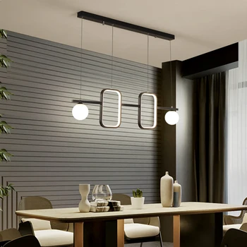 

Pendant LED Chandelier Lighting for Living room Kitchen Avize wave Lustre Avize LED Hanging cord Modern Pendant Chandelier