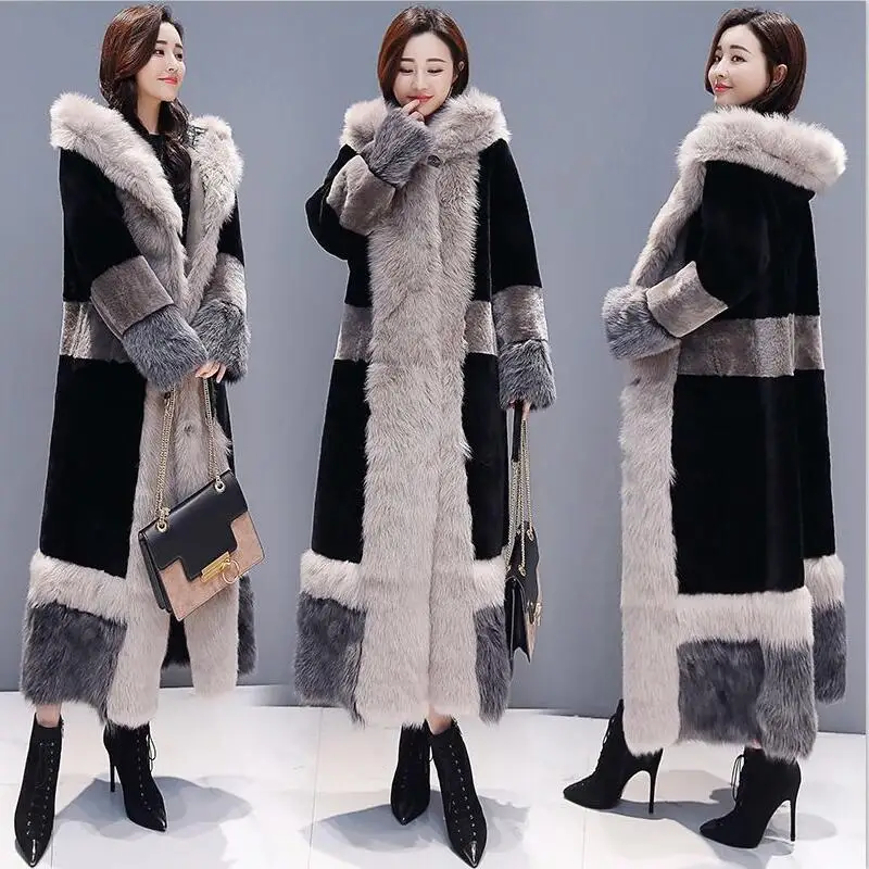 

2020 European Style Winter Very Warm Women's Wool Blend Trench Coat Oversize Long Coat Casual Women Wool Coat Cashmere Outerwear