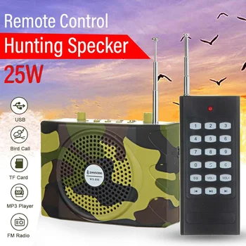 

Remote Control Bird Caller Predator Sound Decoy 25W Multifunction Hunting Speaker MP3 Player Loudspeaker FM Radio Amplifier