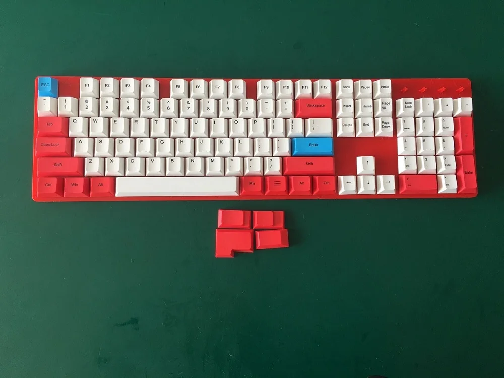 Dyesub PBT keycaps 104 клавиш краситель sub Вишневый профиль для механической клавиатуры cherry mx - Цвет: A