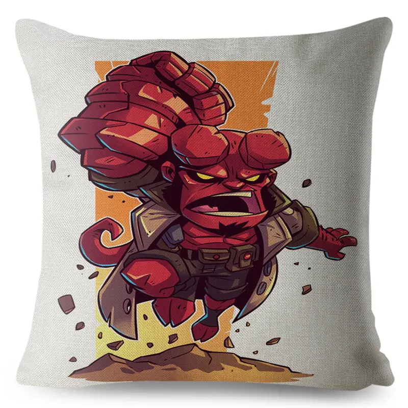 Cute Cartoon Star Wars Marvel The Avengers Superman Cushion Cover Decor Pillow Case Anime Avenger Pillowcase for Sofa 45x45cm