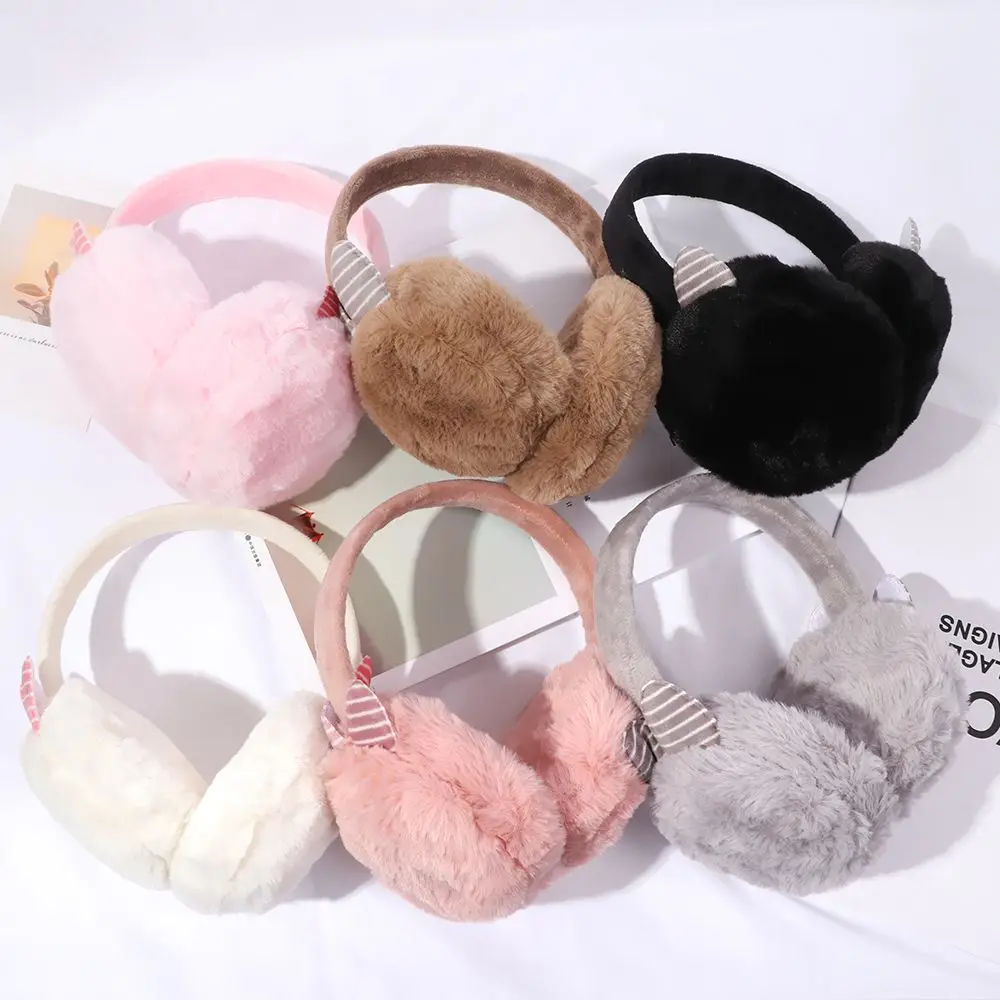 Women Warm Earmuffs Cute Cat Ears Design Winter Fashion Warm Earmuffs