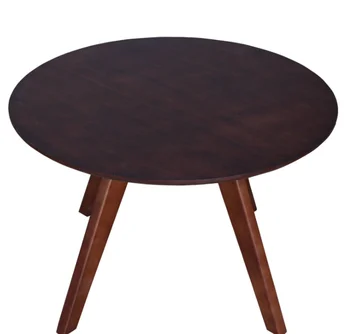 

Japanese solid wood coffee table home living room small round table simple small apartment bedside table negotiating table from