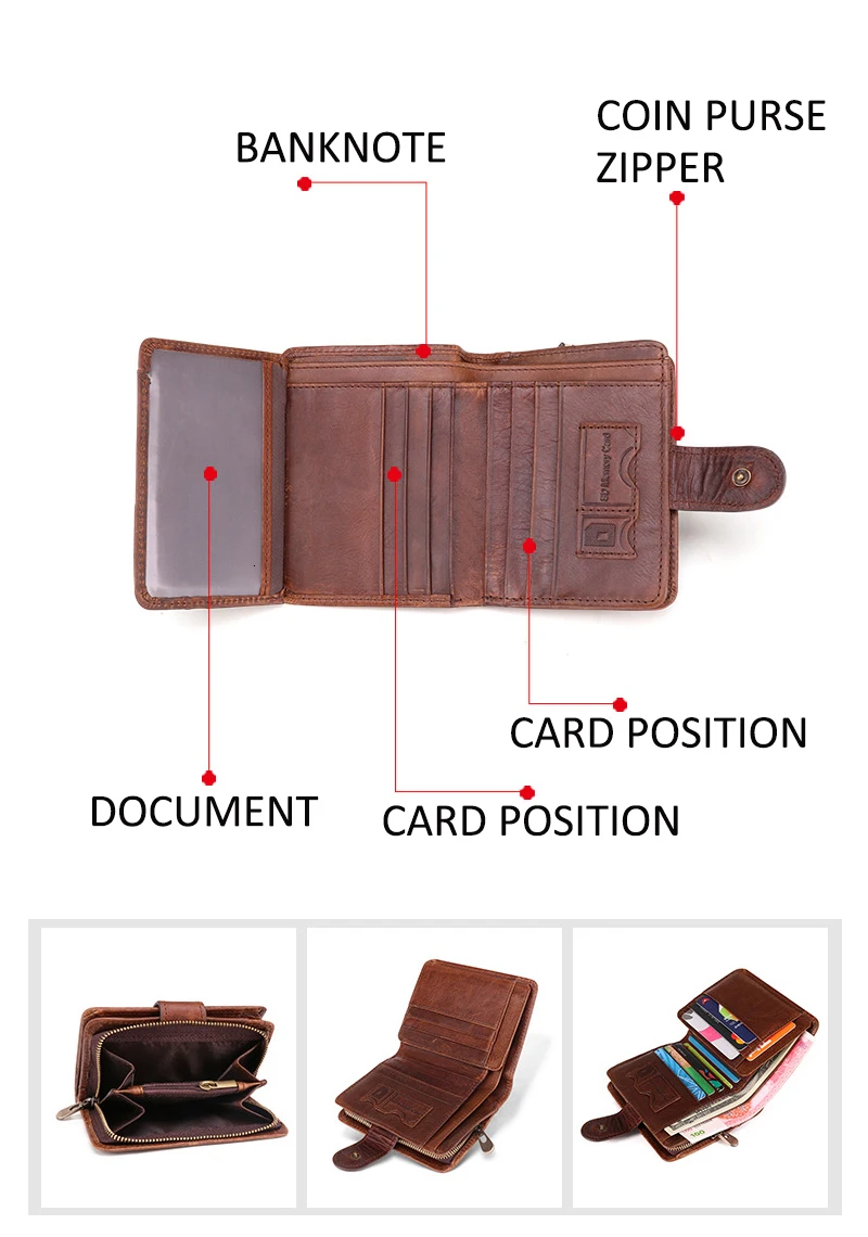 Rfid противоугонные мужские кошельки, кошелек из натуральной кожи, короткий кошелек для монет на молнии, держатель для карт, кожаный бренд Carteira Masculina Portfel