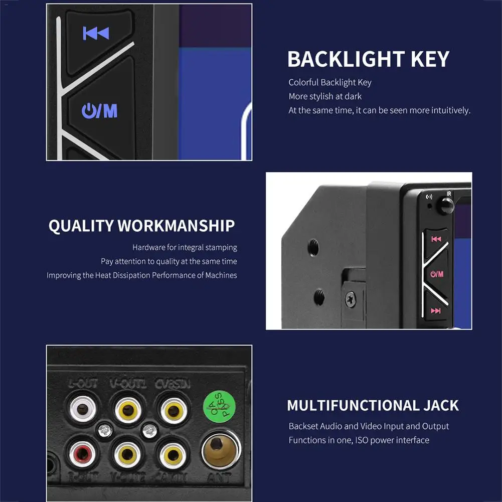 Горячие Новые 7 дюймов 2 Din HD MP5 плеер WIN-CE Bluetooth Стерео FM радио USB/TF FM Bluetooth плеер с сенсорным экраном Поддержка IOS/Android зеркало