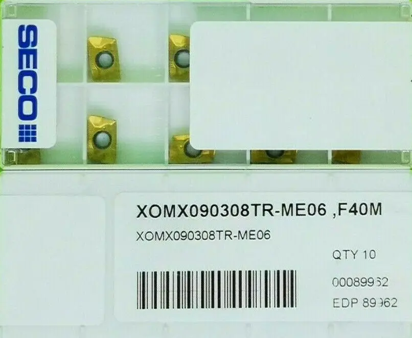 10 шт. вставки карбида XOMX090308TR-ME06 F40M