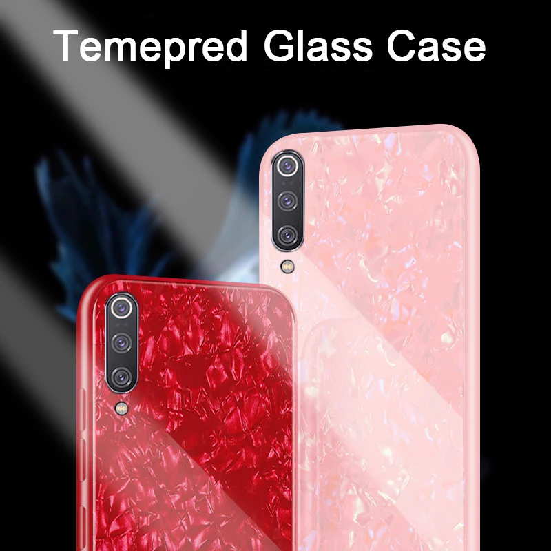 3D мраморный чехол из закаленного стекла для Xiaomi mi 9 SE, мягкий чехол из ТПУ с краями для Xio mi 9 se mi 9se 9se, защитный чехол для задней панели телефона s