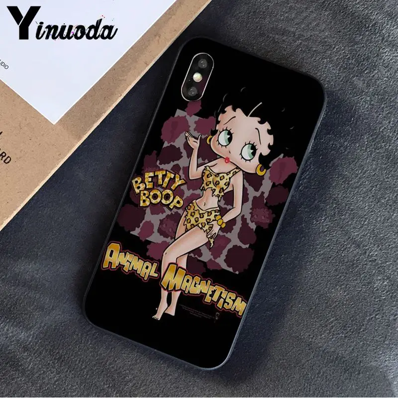 A8 Yinuoda Betty Boop Мягкий Силиконовый ТПУ чехол для телефона Apple iPhone 8 7 6 6S Plus X XS MAX 5 5S SE XR 11 11pro максимальный чехол - Цвет: A8