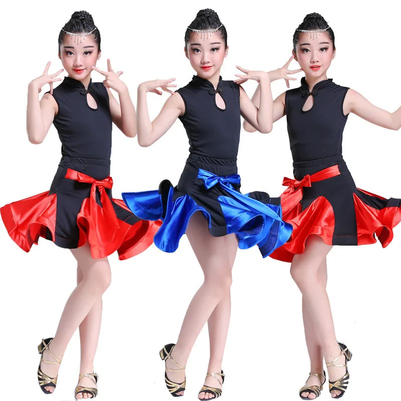 

Latin Dance Kids Costume Competition Dress for Dancing Salsa/Ballroom/Tango/Cha Adult Baby Girl Stage Performance Dresses