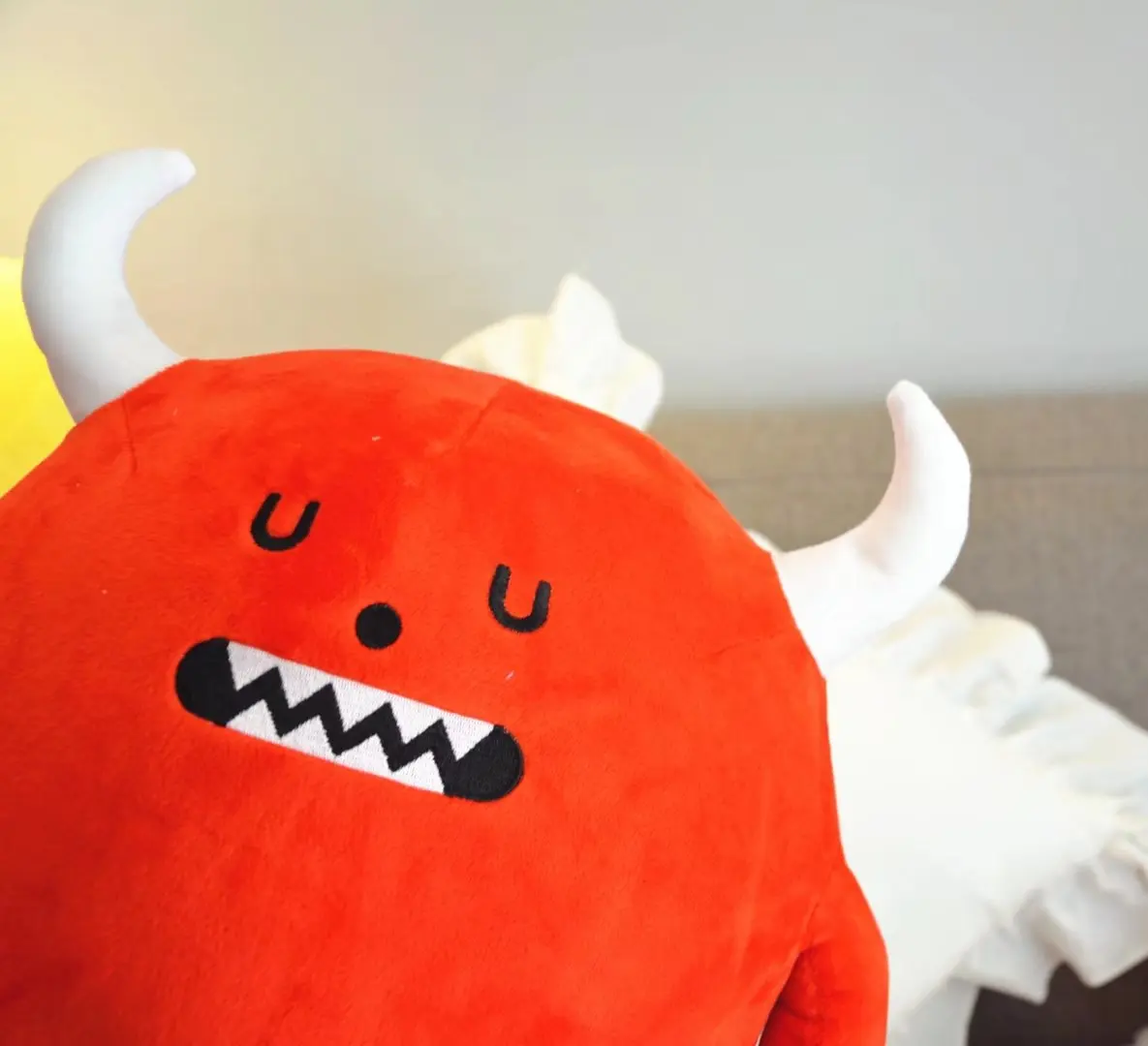 

Korean-style INS Super Soft Fabric Sticky Monster Doll Devil Expression Institute Small Doll Children Plush Toys
