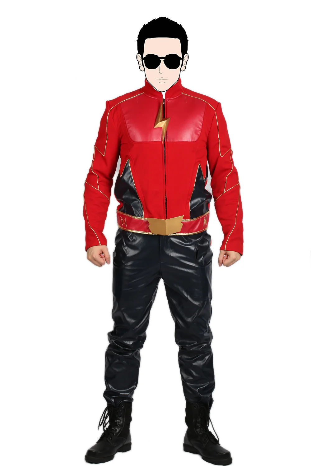 X-COSTUME распродажа 45% скидка флэш сезон 2 Джей костюм garrick для косплея и Хэллоуина подарок для фанатов высокого качества