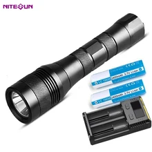 NITESUN DIV01 фонарик для дайвинга CREE XM-L2 U4 6500K светодиодный Макс. 1050 люмен наземный бросок 320 м подводный 150 м водонепроницаемый фонарь для дайвинга