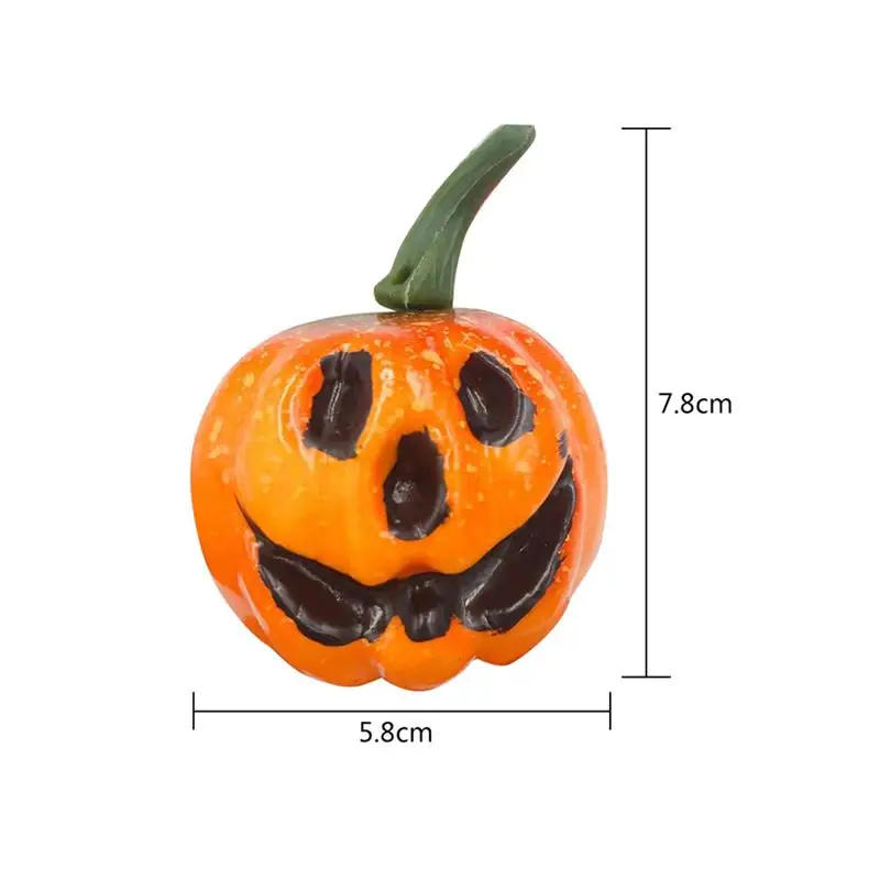 6pcs Artificial Pumpkin Foam Simulated Cute Mini Pumpkin Festival Halloween Party Garden Table Decor Ornament Craft Photo Prop