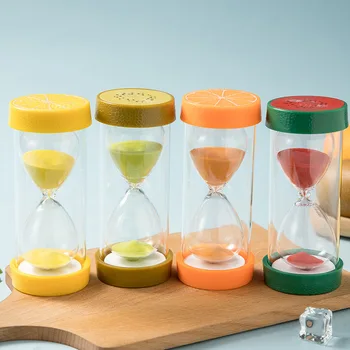 

Sand Clock Timer Creative Small Gift Children's Drop-Resistant Safety Fruit Hourglass Gift Time Decoration for Classmates