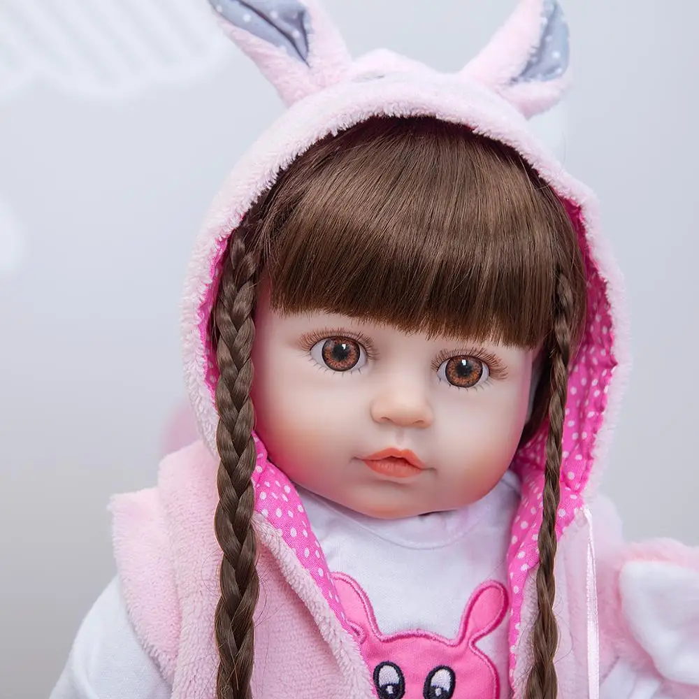 Wholesale KEIUMI bebe Reborn silicone Full Body 48 CM Realistic Princess Doll Baby Toys For Girl Children's Day Birthday Gifts images - 6