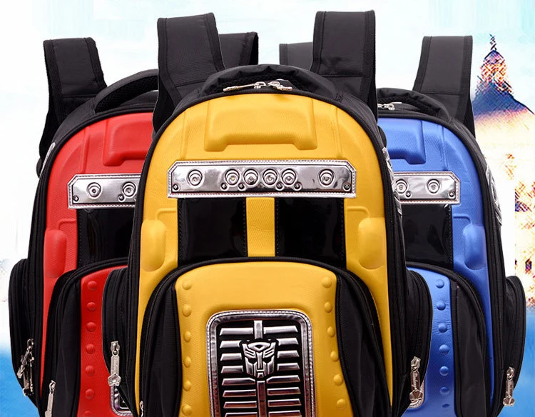 NEW hot Waterproof nylon Orthopedic Children School Bags boys Cartoon Prints Kids School Backpacks Mochila