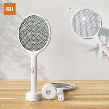 

Qualitell Electric Mosquito Swatter Rechargeable Handheld LED Mosquito Killer Insect Fly Wall-mounted Mosquito Killing Dispeller