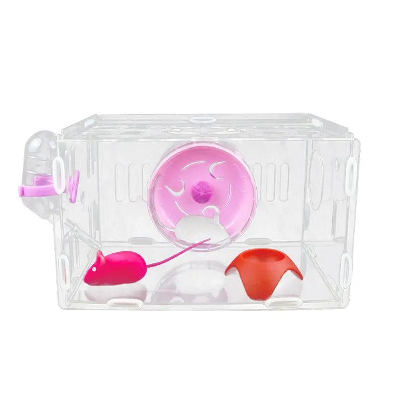 Acrylic Hamster Cage Small Pet Villa Transparent Breathable Castle Deluxe Basket Dropship | Дом и сад