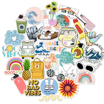 

35Pcs Pack Simple Girl Cute Cartoon Vsco Sticker Decal DIY for Laptop Luggage Guaitar Skateboard Toy Waterproof Stickers