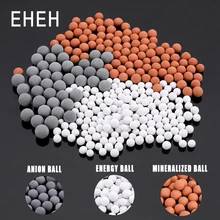 Сменные шарики для душа EHEH, фильтр, энергия, анион, минерализованные, отрицательные ионы, керамические шарики, очистка воды в ванной комнате