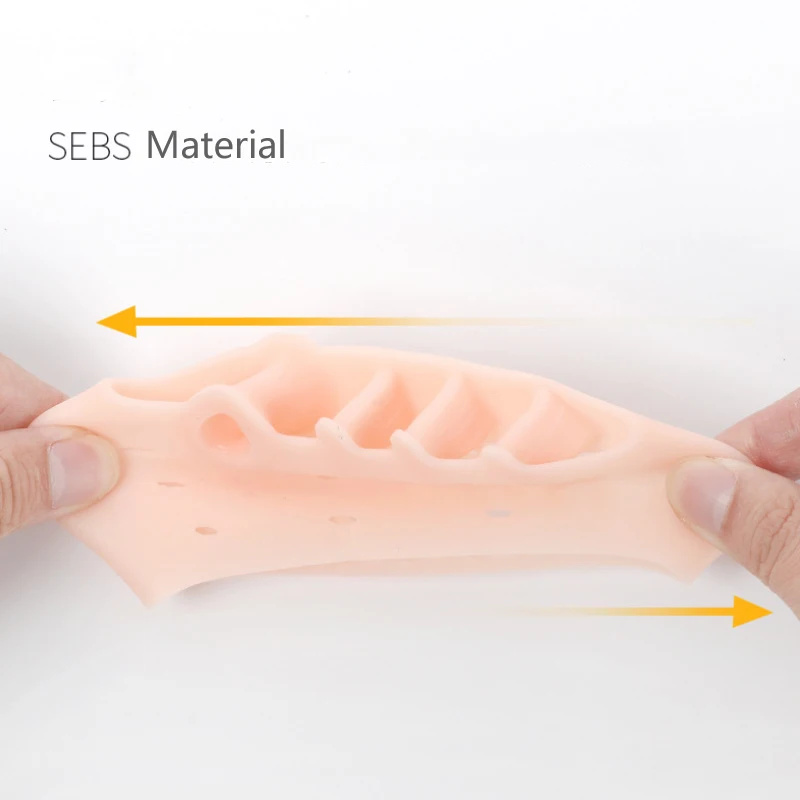 Silicone Toe Separator Corrector for Overlapping Toes Polymer Pad Foot Protector Spacer Care Toe Pain Relief Splint Corrector toe separators toe corrector toe spreader finger toe separator toe protectors