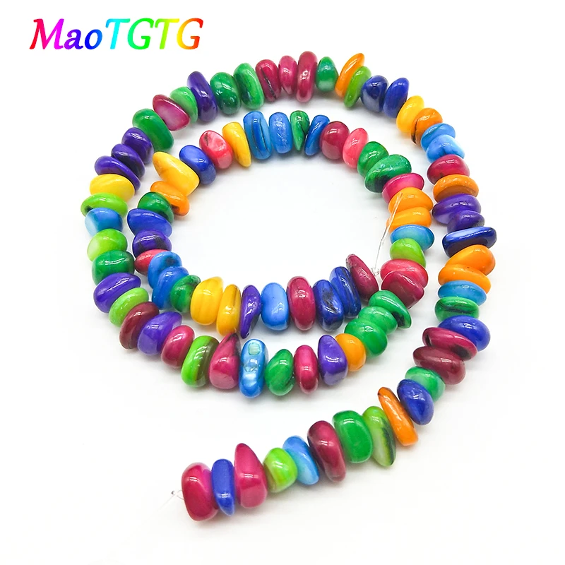 

Multicolor Chips Shell Beads Jewelry Making Charm Bracelet Necklace Irregular Shape Multicolor Shell Beads For Jewelry Making