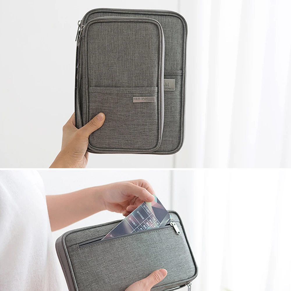 1pcs Passport Travel Wallet Holder Waterproof Multi-Function Credit Card Wallets Organizer Document Bag ID Card Storage Pack