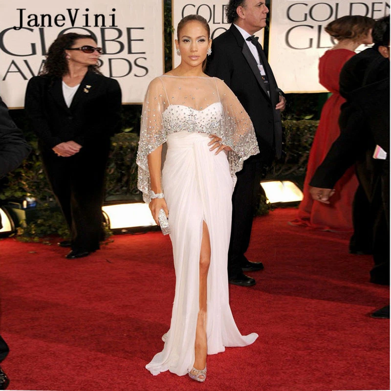 White-Mermaid-Saudi-Arabic-Evening-Dress-With-Cloak-Crystals-Chiffon-Sexy-Red-Carpet-Party-Dresses-Plus_副本