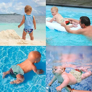 

Reusable Swim Diaper, Adjustable & Stylish Fits Diapers Sizes