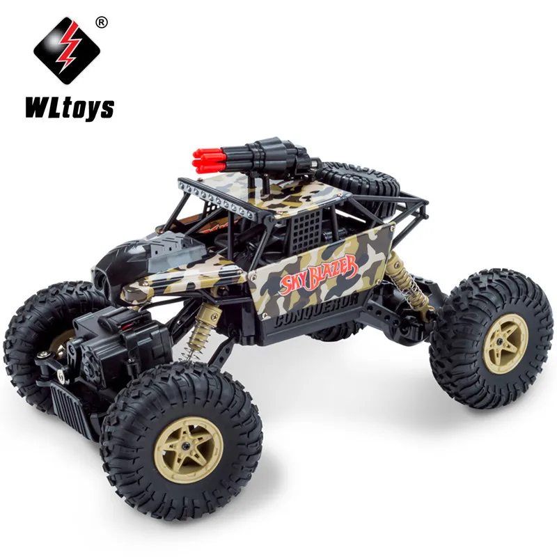 

Weili 18428-a Remote Control Electric Four-Wheel Drive WiFi Image Transmission Missile Truck Off-road Camera Climbing Toy Car Mo