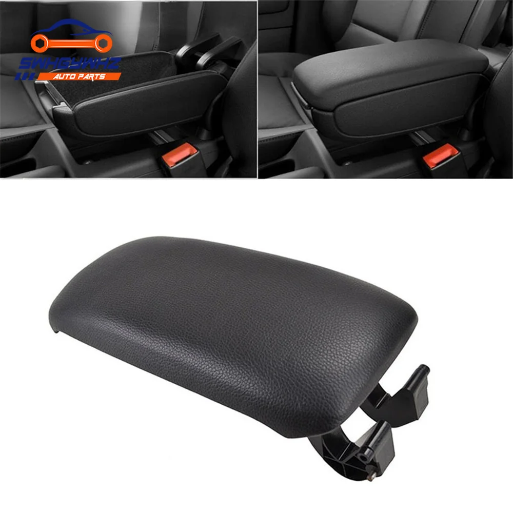 

PU Leather Car Armrest Latch Cover For Audi A3 8P/A5 2003-2012 Center Console Arm Rest Storage Box Lid Cover Auto Accessories