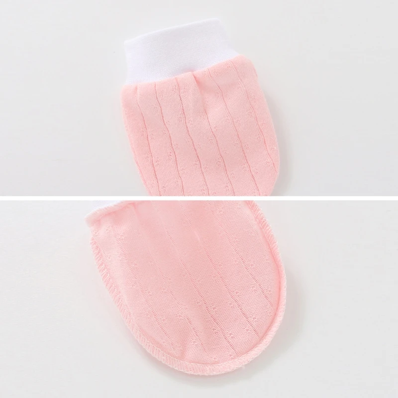 Soft Cotton Baby Gloves Anti Scratching Face Protection 4 Pairs/set Newborn Mittens Infant Handguard Supplies 0-5M baby mittens anti scratching gloves