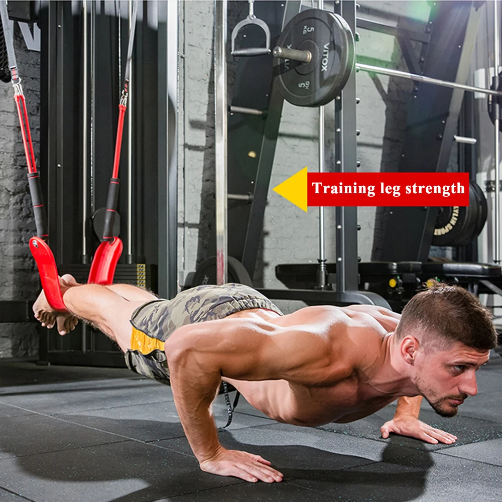 Sport Fitness Pull Up Bar Resistance Band Elastic Rope Home Arm Muscle Training Bar Hanging Belt Chin Up Slings Straps Assistant