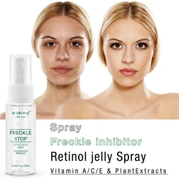 

Freckle Stop Face Serum Vitamin A/C/E Pro Plant Extracts Retional Jelly Spray Freckle Wrinkle Repair Treatment Skin Care -