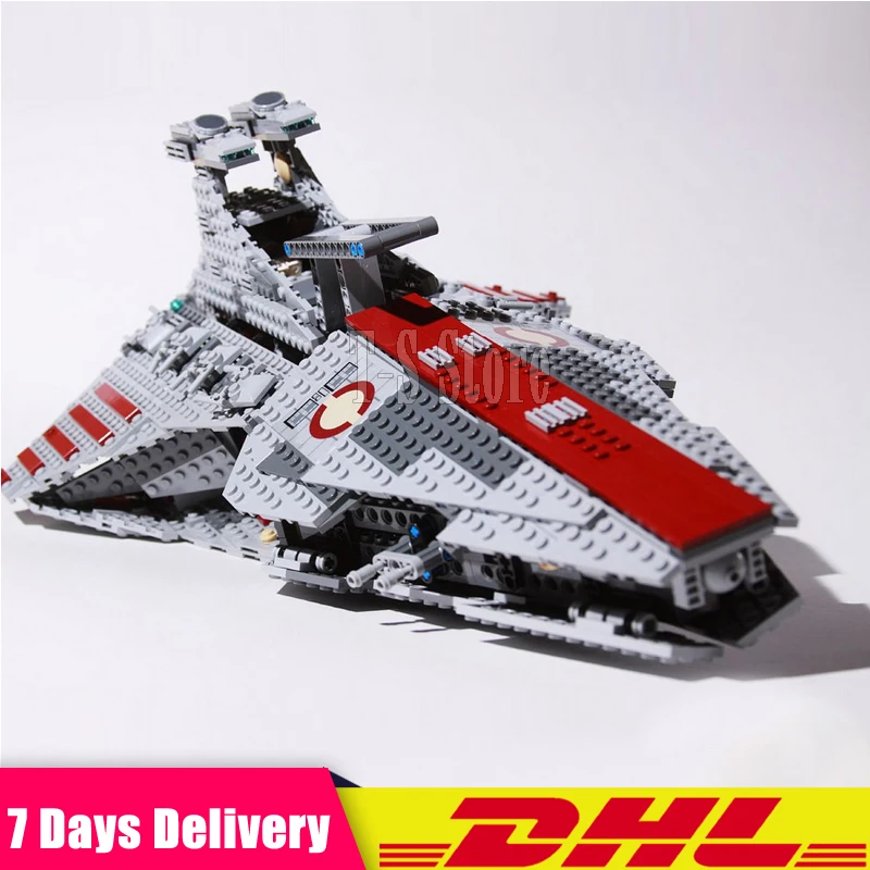Kaufen 1200PCS Kompatibel Legoingly 8039 05042 Star War Venator klasse Republik Angriff Cruiser Set Bausteine Ziegel Spielzeug