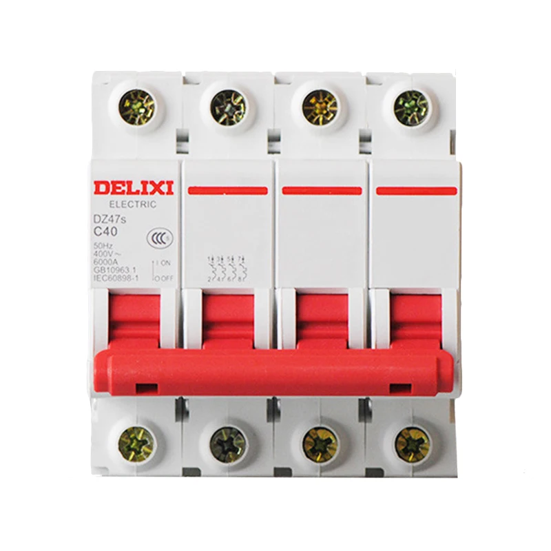 1pcs DELIXI Circuit Breaker Main Gate DZ47s Air Switch 1P 2A 10A16A20A32A63A