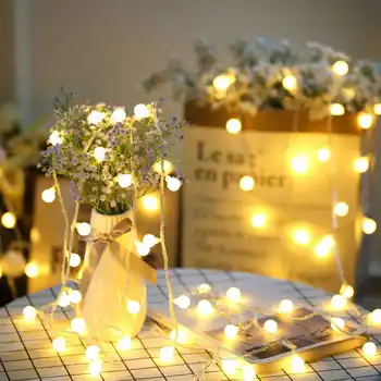 

3M 20 Balls LED Lights String Garland Wedding Birthday Christmas Party Decoration Home Room Outdoor Decor Xmas Tree Ornaments