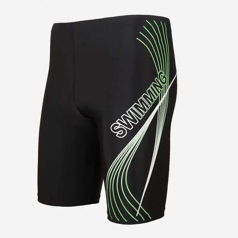 Swim Trunks Waterproof Quick Dry Bathing Suit Man Diving Long Swimsuit Boxer Briefs Gay Beach Shorts Wear
