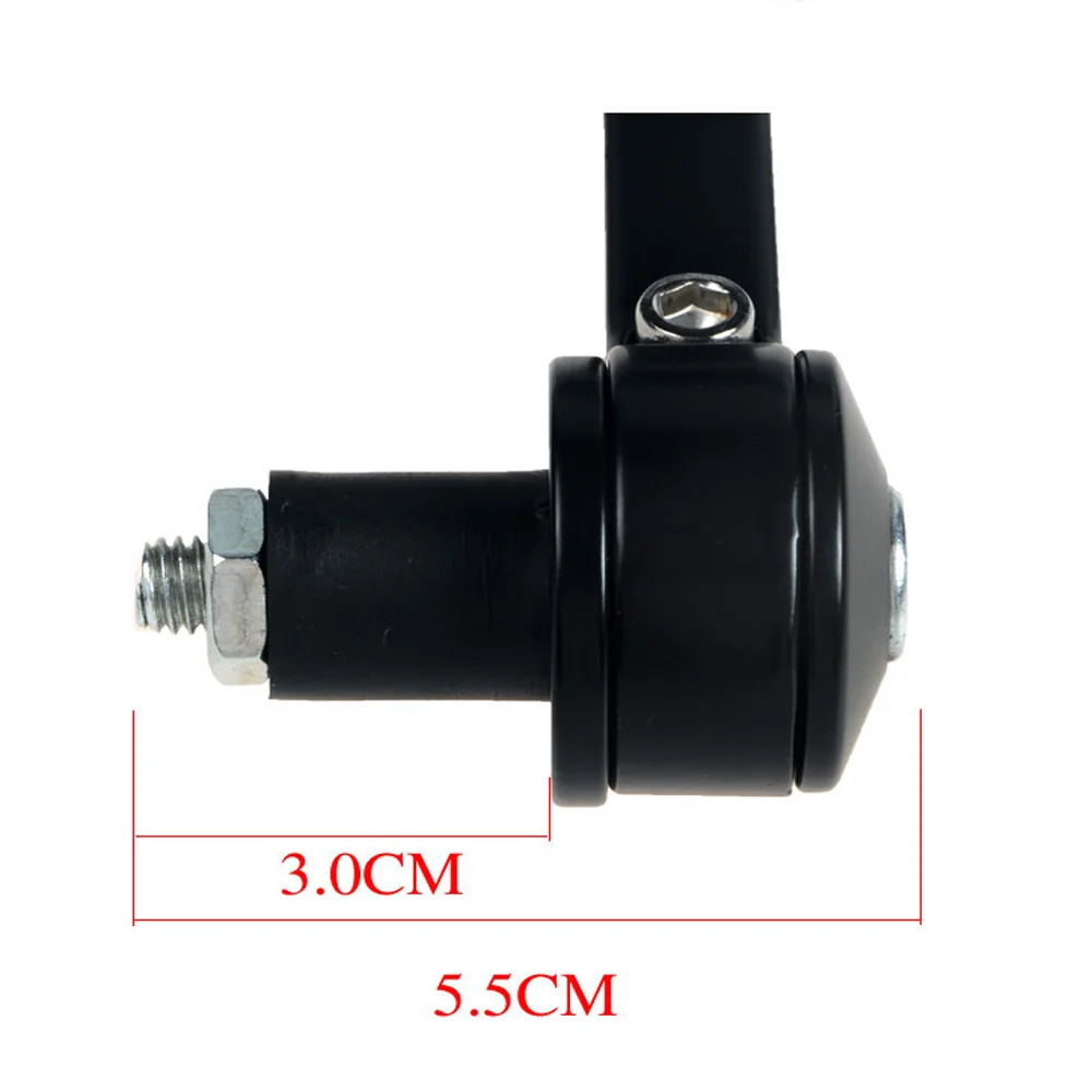 7/8 22mm Universal CNC Motorcycle Bar End Black Rearview Side Mirrors for Ducati Triumph Speed Triple Motocross Accessories