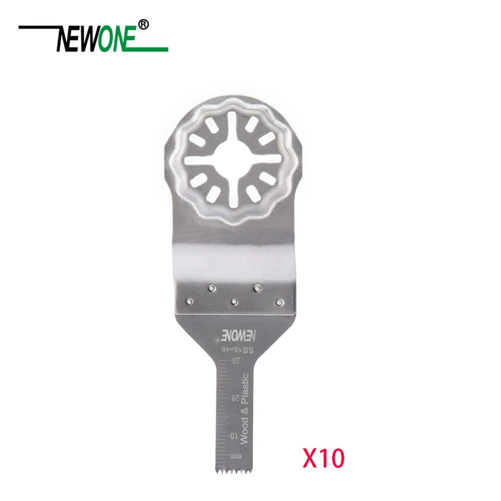 10mm 10PCS NEWONE Starlock 10 мм/20 мм/32 мм пилы из нержавеющей стали подходят мощные Осциллирующие инструменты многофункциональный инструмент для резки дерева - Цвет: 10mm 10PCS