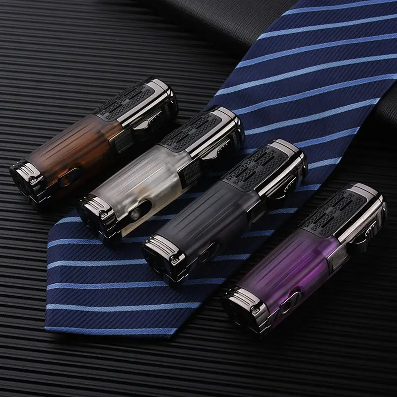 Металлические зажигалки ветрозащитная газовая зажигалка для сигарет факел 1300 C