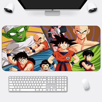 

Dragon Ball Anime Large Gaming Mouse Pad Lock Edge Mouse Mat for Laptop Computer Keyboard Pad Desk Pad for Dota 2 CSGO