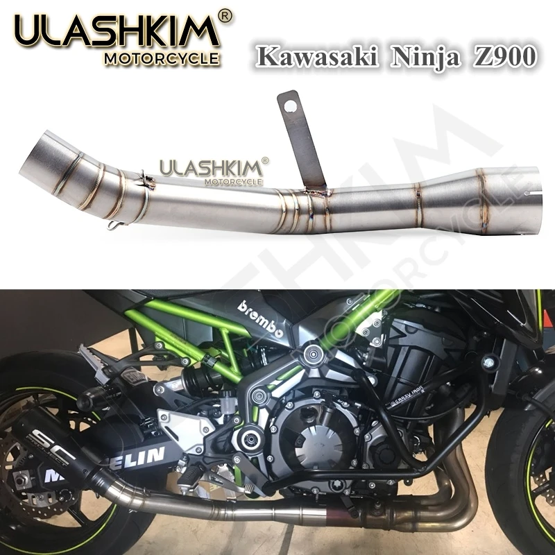 

Free Shipping exhaust z 900 ninja 900 Slip On For kawasaki Z900 Ninja900 Motorcycle Exhaust Muffler Modified Middle Link Pipe Q